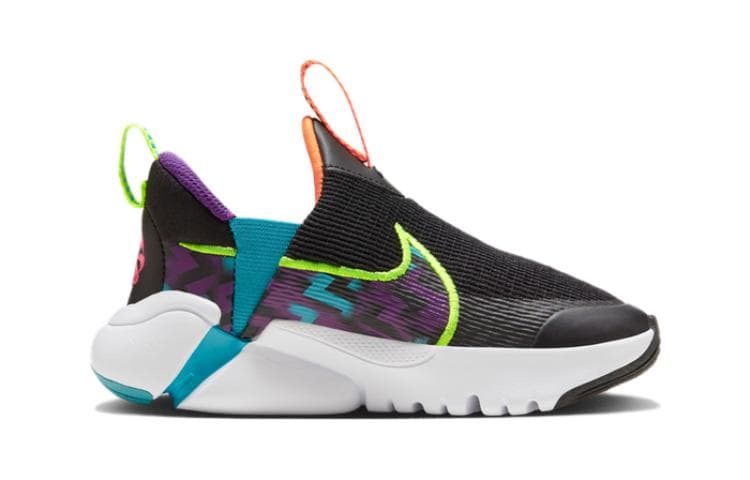 Кроссовки Nike Flex Plus 2 Устойчивый к истиранию Дышащий Низкий Верх Детская Беговая Обувь Черный Желтый - изображение 2