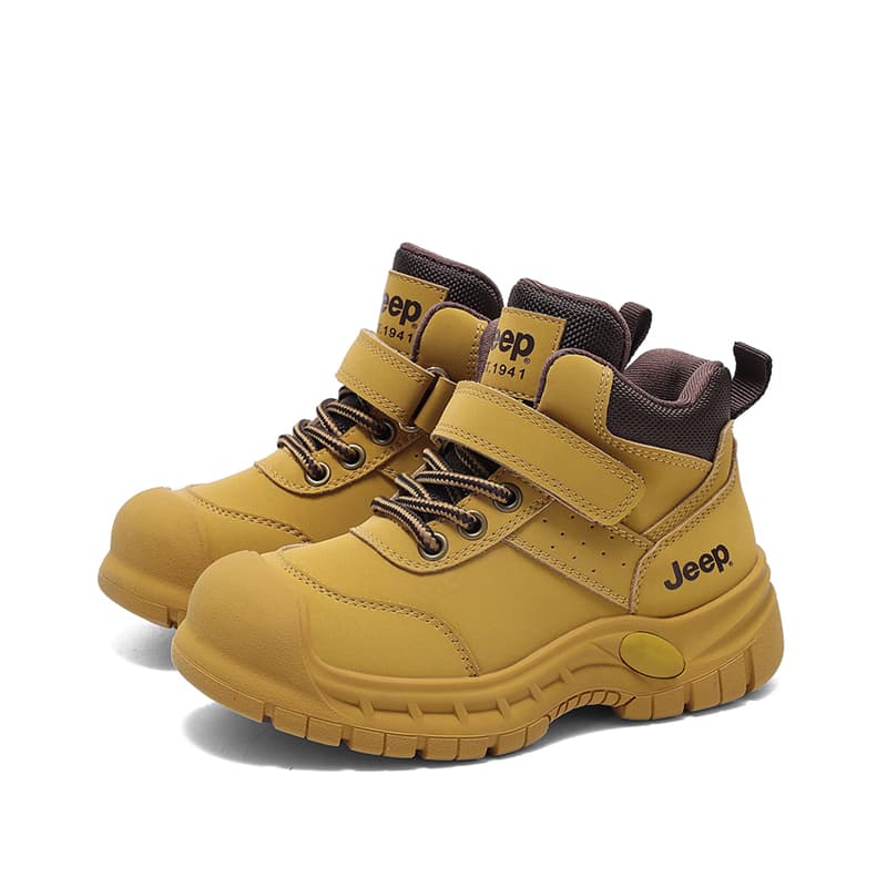 Кроссовки Jeep Artificial Suede Soft and Comfortable с флисовой подкладкой на молнии детские повседневные туфли светло-коричневый - изображение 2