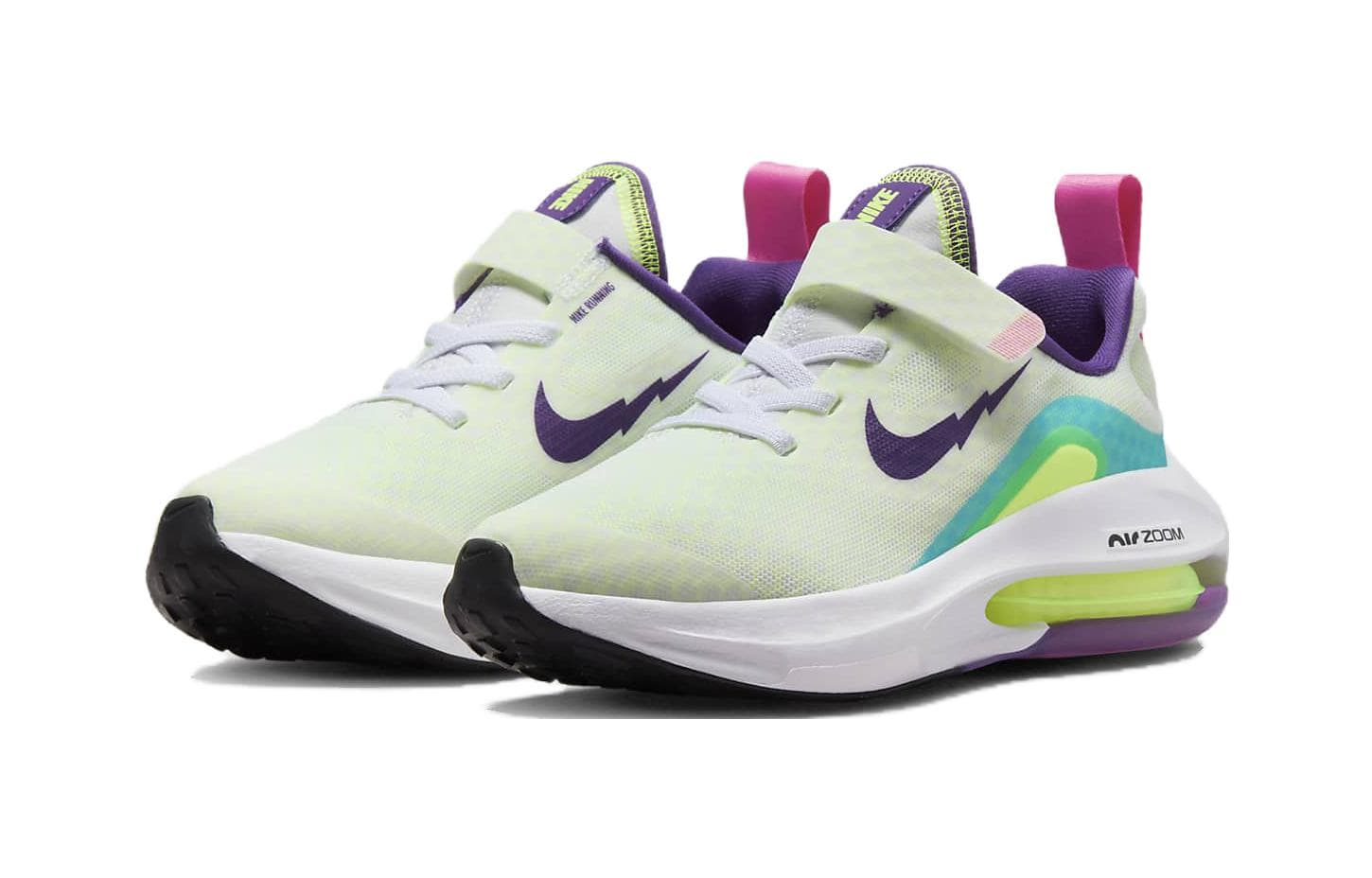 Кроссовки Nike Air ZOOM Arcadia 2 Устойчивые к истиранию Низкие Кроссовки для Беговых Занятий Детские Белые и Синие - изображение 3