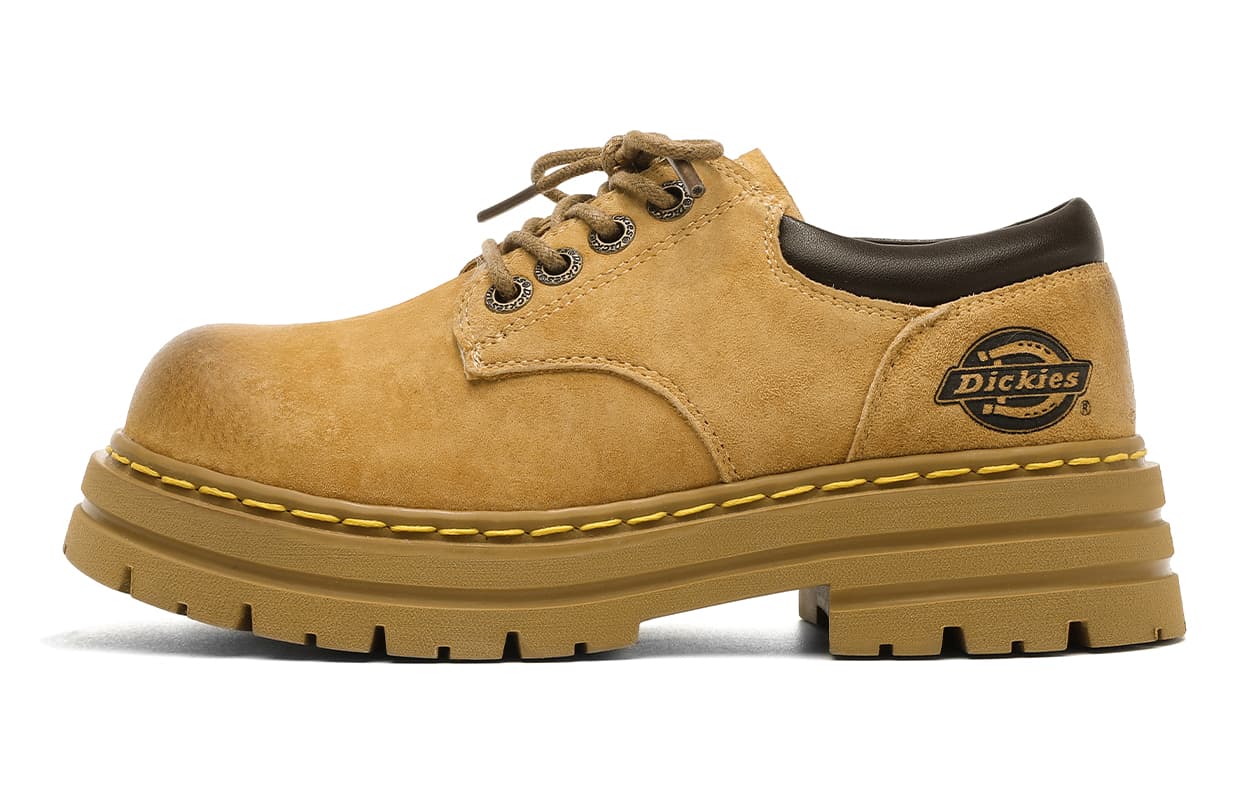 Кроссовки Dickies противоскользящие устойчивые к истиранию низкие детские ботинки цвет земляной желтый для детей - изображение 1