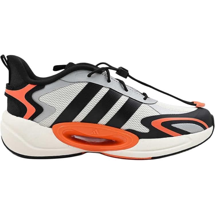 Кроссовки Adidas Galaxy Противоскользящие Устойчивые к истиранию Поддержка Низкий Верх Детская Беговая Обувь Серый Черный Детский - изображение 4