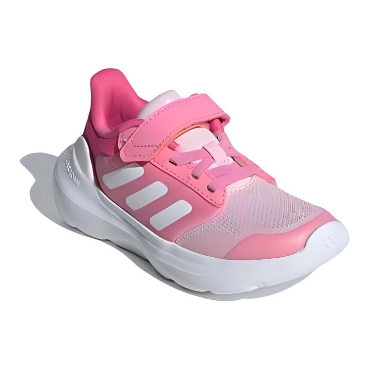Кроссовки Adidas TENSAUR RUN 2,0 Противоскользящие Устойчивые к истиранию Низкий верх Детская беговая обувь - изображение 4