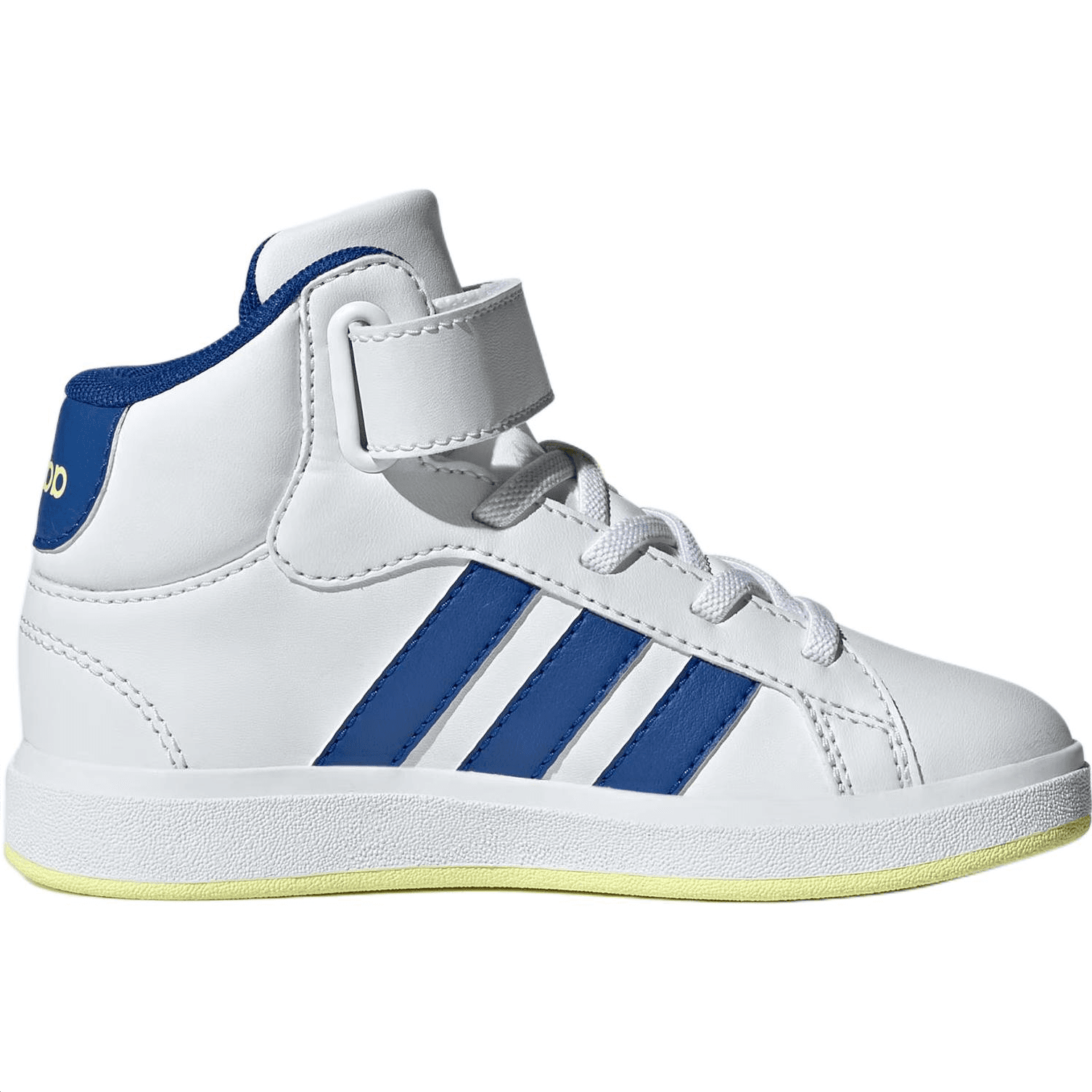 Кроссовки Adidas GRAND COURT MID Топ Детский Скейтбординг Белый Синий Малыш - изображение 2