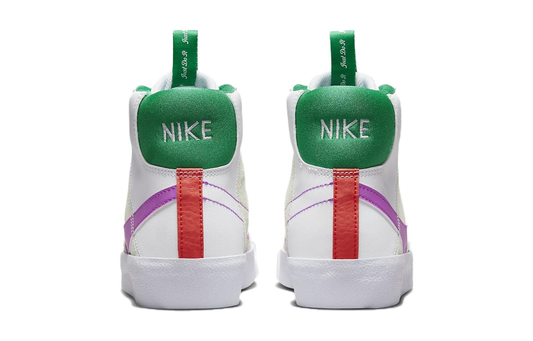 Кроссовки Nike Blazer Slip-Resistant Abrasion-Resistant MID Скейтборд Обувь Белый Фиолетовый Унисекс - изображение 5