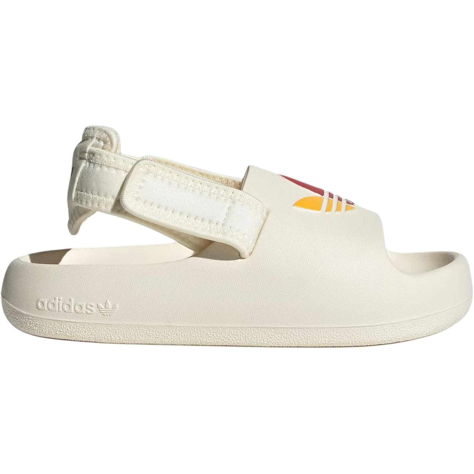 Сандалии Adidas Originals ADIFOM ADILETTE Низкие Детские Сандалии Айвори Ярко-фиолетовый Светло-красный Желтый - изображение 2