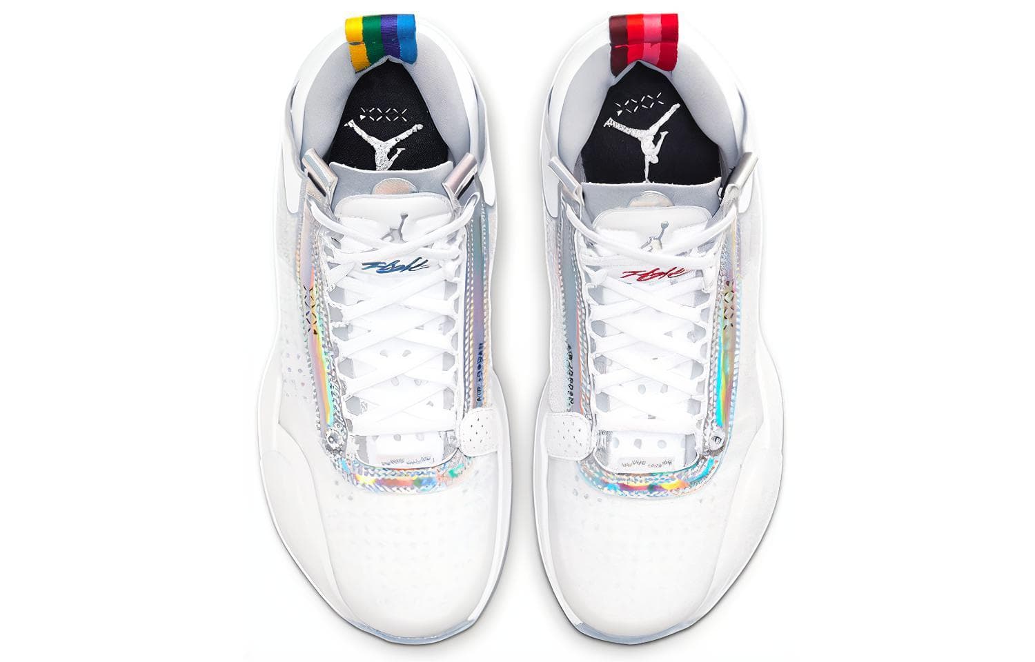 Кроссовки для баскетбола GS Air Jordan 34 "White Iridescent" - изображение 6