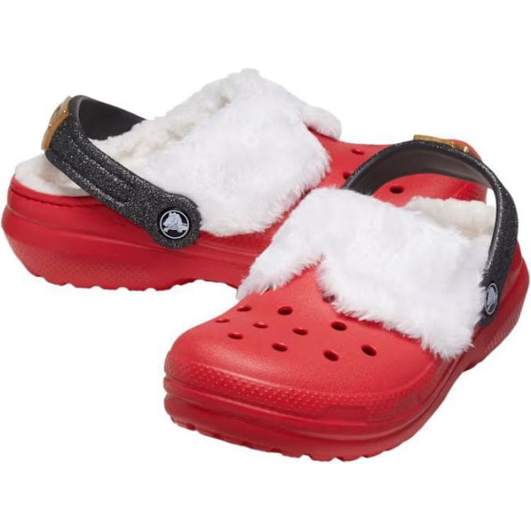 Кроссовки Crocs Classic Lined Мягкий и Комфортный Низкий Верх Обувь для Малышей Красный Младенец и Малыш - изображение 4