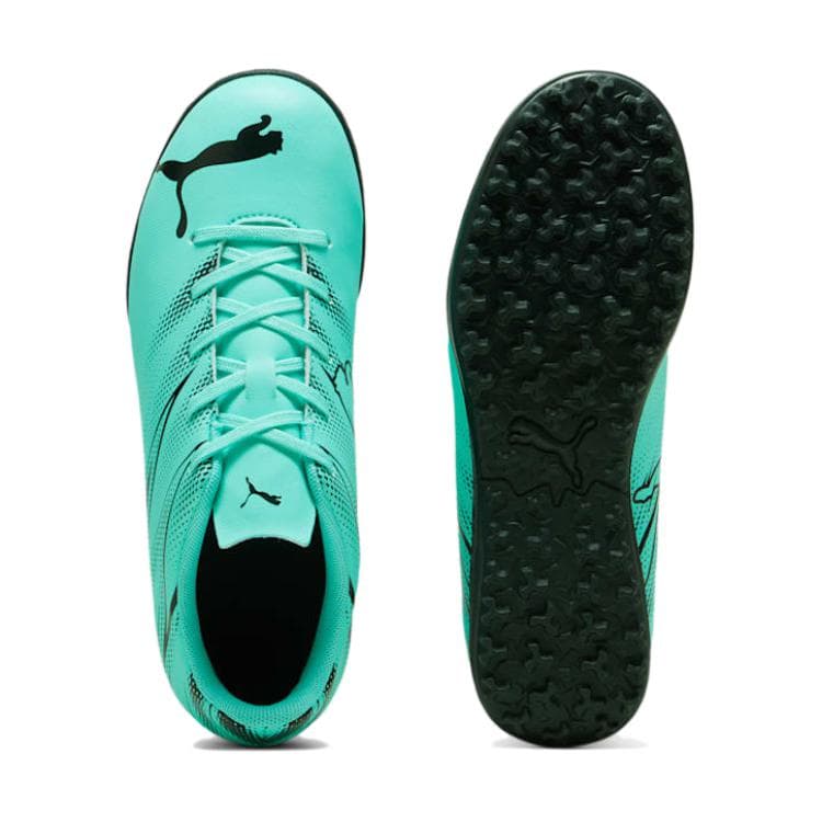 Бутсы PUMA Низкие футбольные бутсы зеленые черные детские - изображение 4
