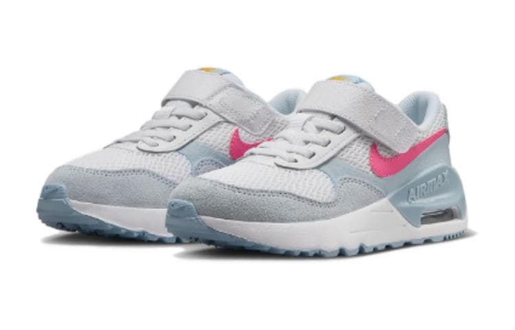 Кроссовки Nike Air Max SYSTM Удобные Круглые Пальцы Устойчивые к Износу Низкие Кроссовки для Детей Лайфстайл Синий - изображение 3