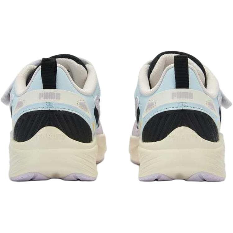 Кроссовки PUMA Pounce Lite противоскользящие низкие детские повседневные туфли бежево-черного цвета - изображение 4