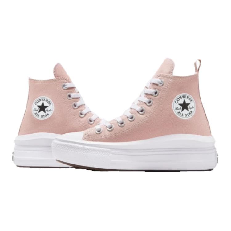 Converse All Star Move Удобные повседневные Хай-топы Детские кеды Светло-розовый Подростки - изображение 4