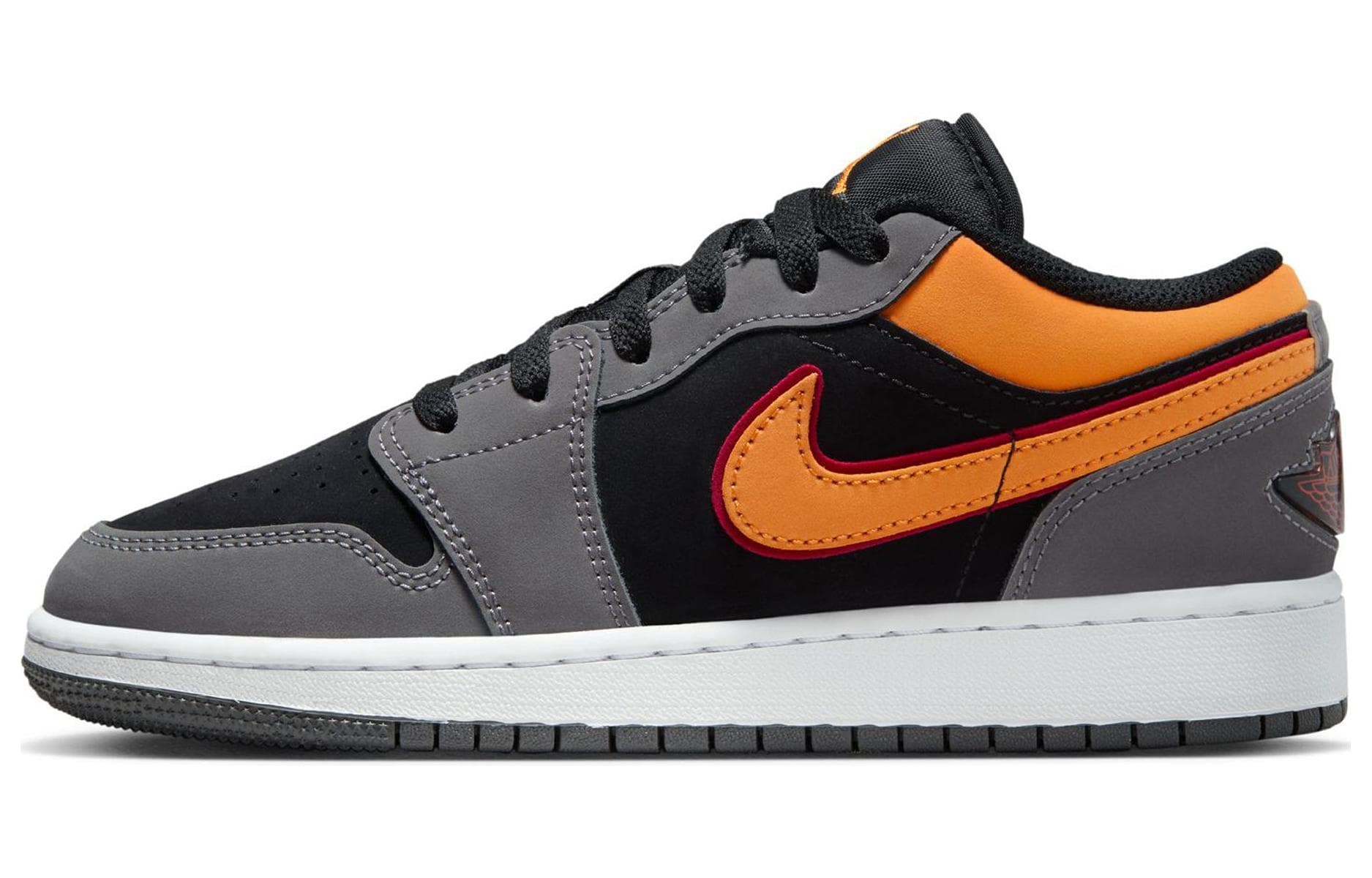 Кроссовки Jordan Air Jordan 1 Замша Противоскользящая Устойчивая к износу Низкий Топ Скейтборд Обувь Серый Унисекс - изображение 1