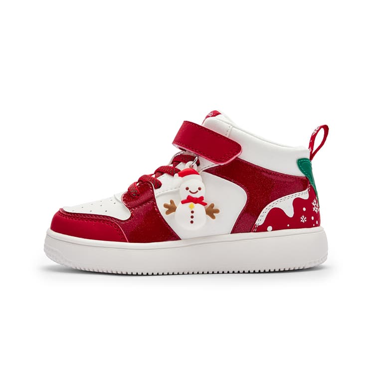 Кроссовки Balabala Детские Скейтборды High Top Белый Красный Тон 00416 Дошкольный - изображение 1