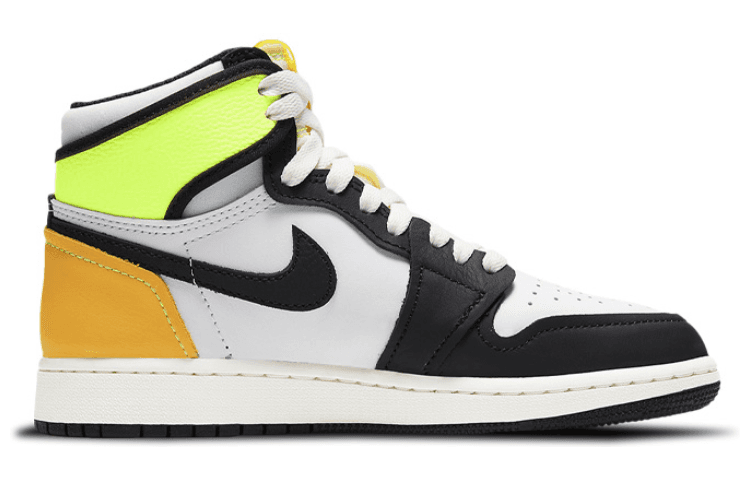 Кроссовки для баскетбола Jordan Air Jordan 1 High OG Retro "Volt Gold" GS - изображение 4