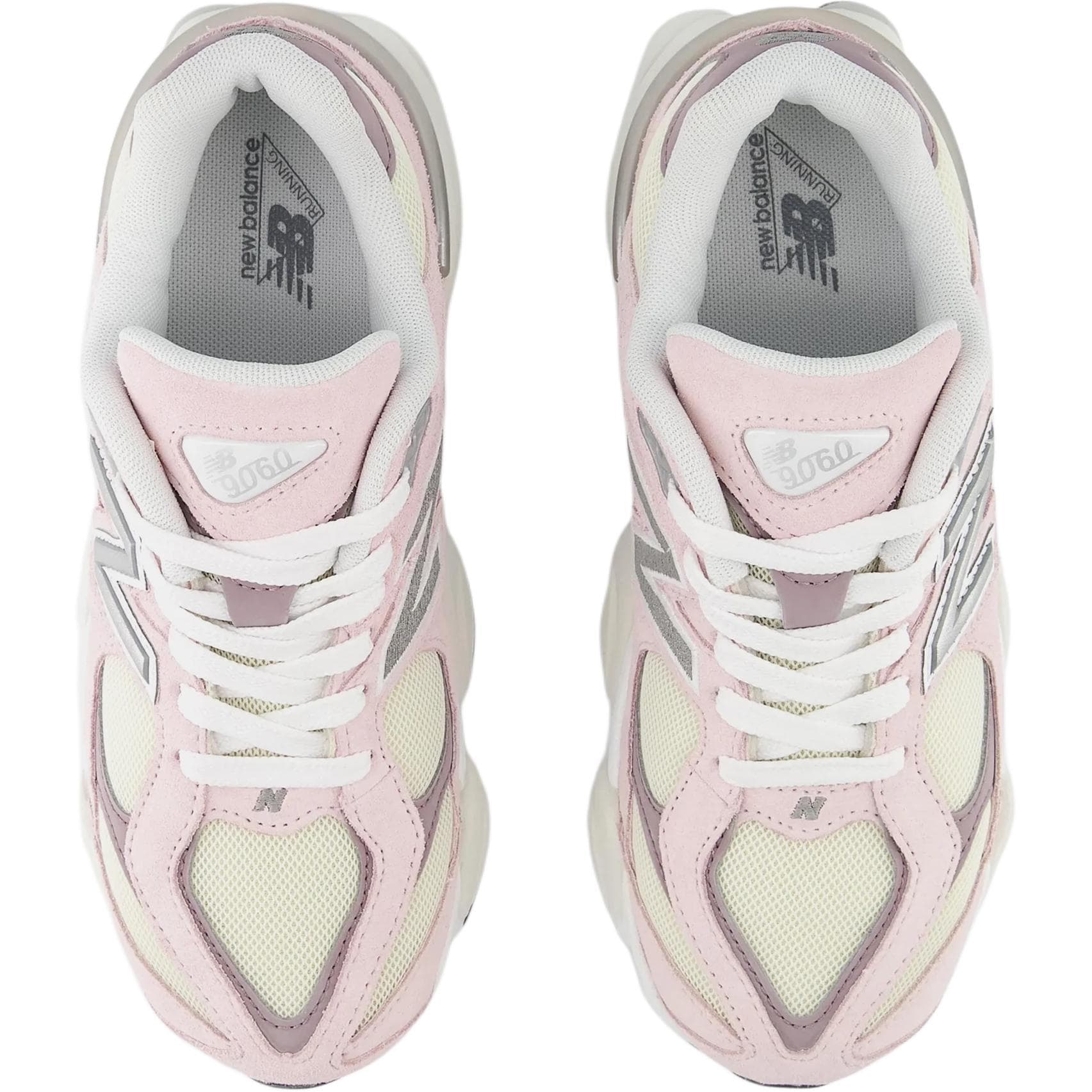 Кроссовки New Balance NB 9060 Мягкий и Комфортный Устойчивый к Износу Низкий Верх Детская Беговая Обувь Розовый Белый - изображение 3