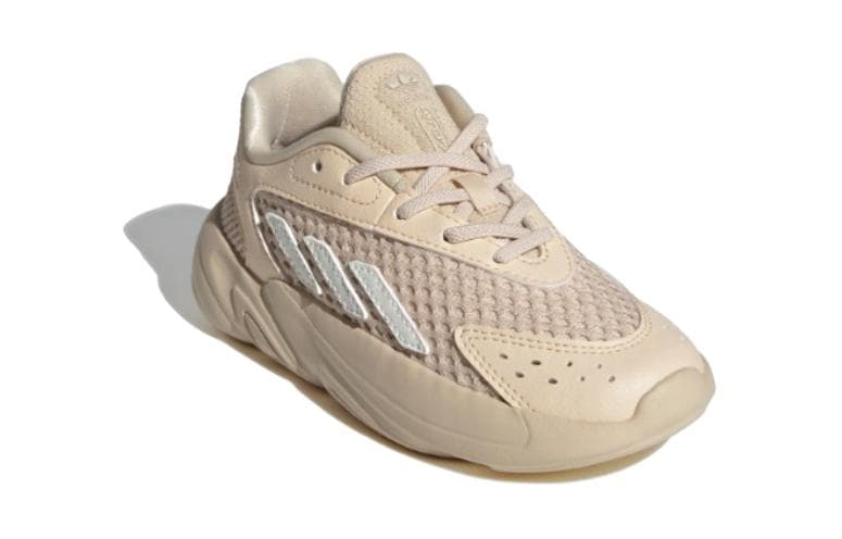 Кроссовки Adidas Originals Ozelia El Abrasion Resistant Детские повседневные туфли Коричневый Детский - изображение 3