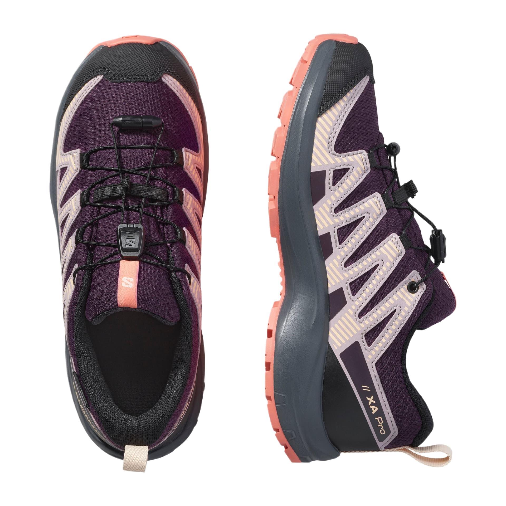 SALOMON XA PRO V8 Детская туристическая обувь черный детский - изображение 3