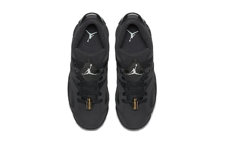 Кроссовки для баскетбола Jordan Air Jordan 6 Retro Low Anthracite Mint Foam GS - изображение 5