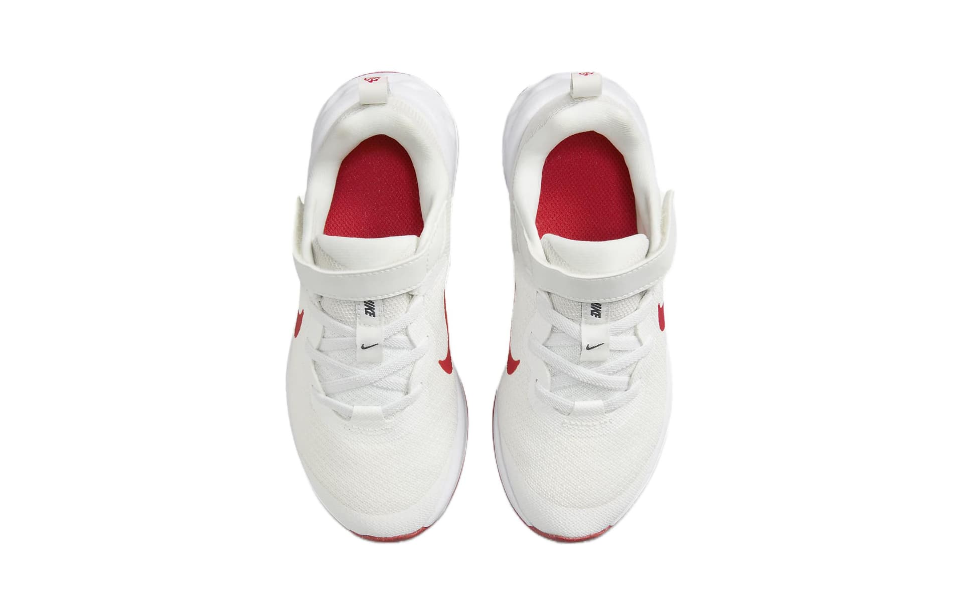 Кроссовки Nike REVOLUTION 6 Дышащая Поддержка Низкий Верх Детская Беговая Обувь Белый Красный Детская Возраст 3-7 Лет - изображение 3