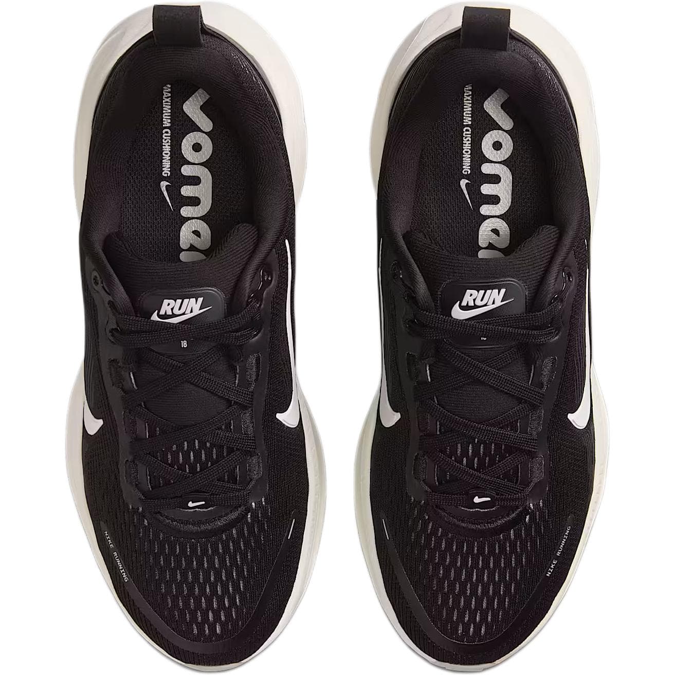 Кроссовки Nike Vomero 18 Low Топ Беговые кроссовки Черный Белый цвет вершины Детский - изображение 4