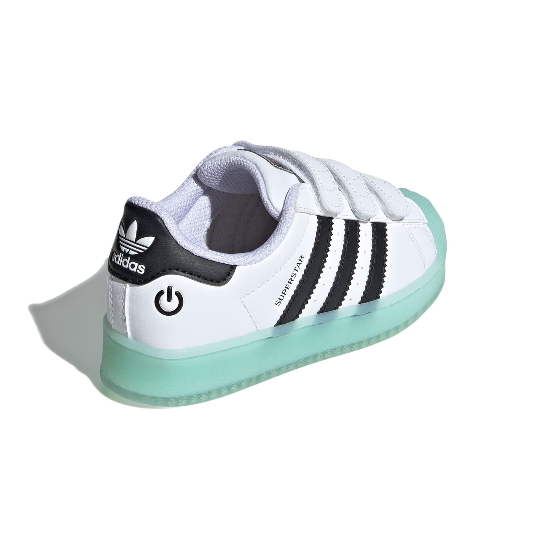 Кроссовки Adidas Comfort Синтетическая кожа Модный тренд Устойчивый к истиранию Низкий верх Детские Скейтбординги Белый Детский - изображение 4