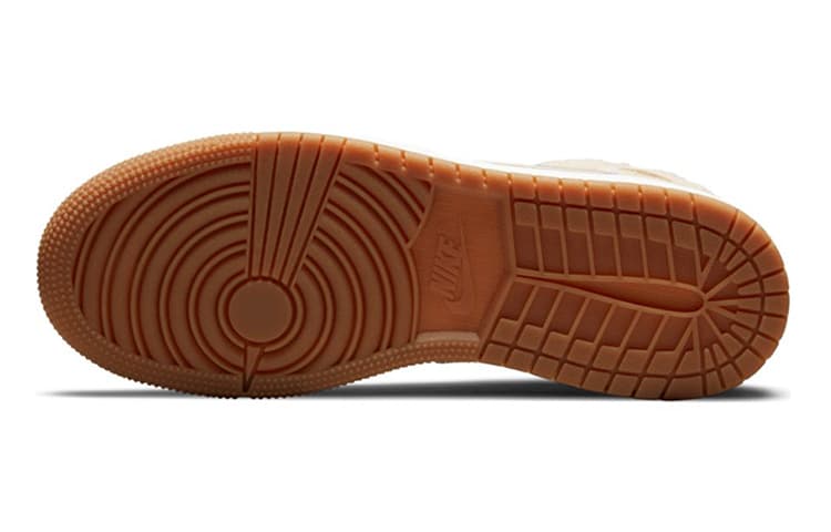 Кроссовки для баскетбола Jordan Air Jordan 1 Mid "Fleece" Swoosh GS - изображение 8