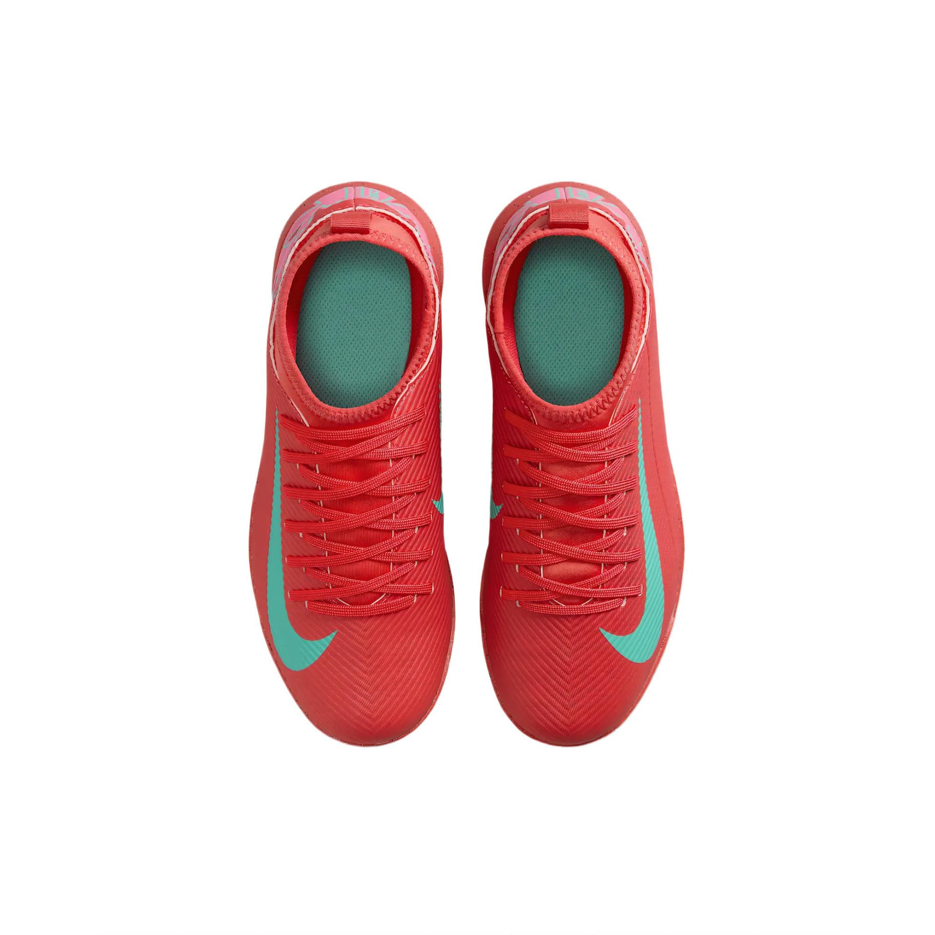Бутсы Nike ClubMercurial Superfly 10 Амортизация и Легкость Детская Футбольная Обувь Серый Красный Аврора Зеленый Детская - изображение 3