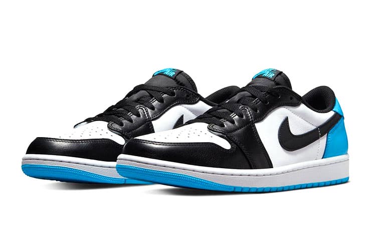 Кроссовки для баскетбола Air Jordan 1 Retro Low OG "UNC" (GS) - изображение 3