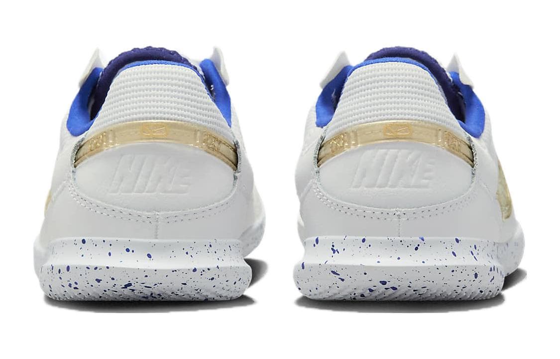 Бутсы Nike Streetgato Противоскользящие Анти-КИК Амортизация Низкие Футбольные бутсы Белые Унисекс - изображение 5