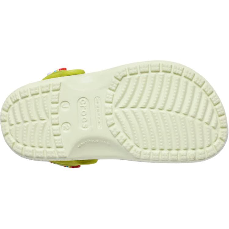 Сандалии Crocs Classic Friendship Bracelet Clog противоскользящие устойчивые к истиранию низкие детские сандалии зеленый детские - изображение 7