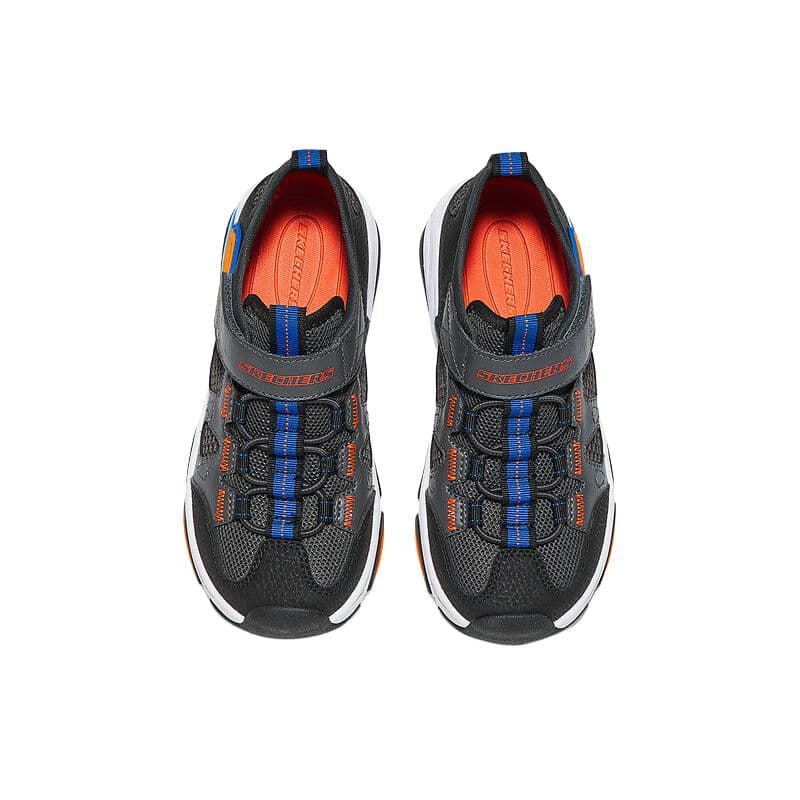 Сандалии Skechers Kids Синтетическая кожа текстиль Low Топ Children's Сандалии Уголь Детский - изображение 3