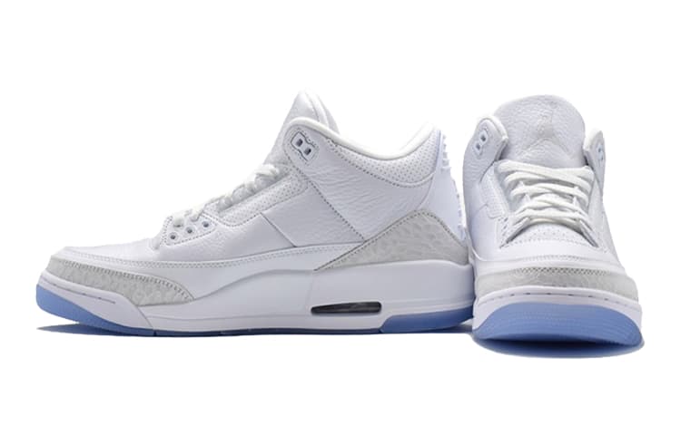 Кроссовки для баскетбола Jordan Air Jordan 3 Retro Pure White GS - изображение 4