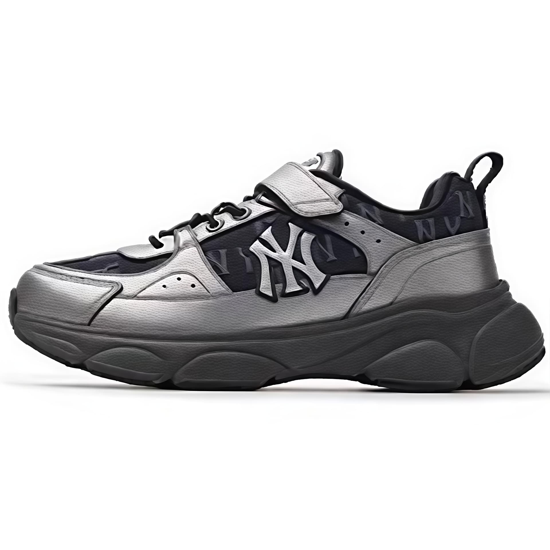 Кроссовки MLB New York Yankees Синтетическая кожа текстиль противоскользящие и дышащие низкие беговые кроссовки черные детские - изображение 1