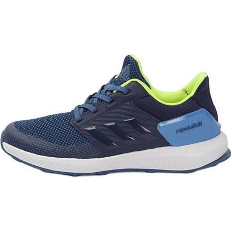 Кроссовки Adidas Rapidarun Амортизация Дышащий Амортизация Дышащий Низкий Верх Детская Беговая Обувь Синий Детский - изображение 1