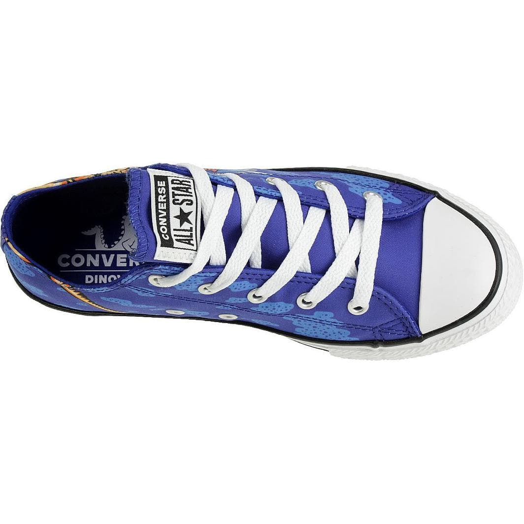 Converse CTAS OX Удобные универсальные детские кеды синий белый - изображение 5