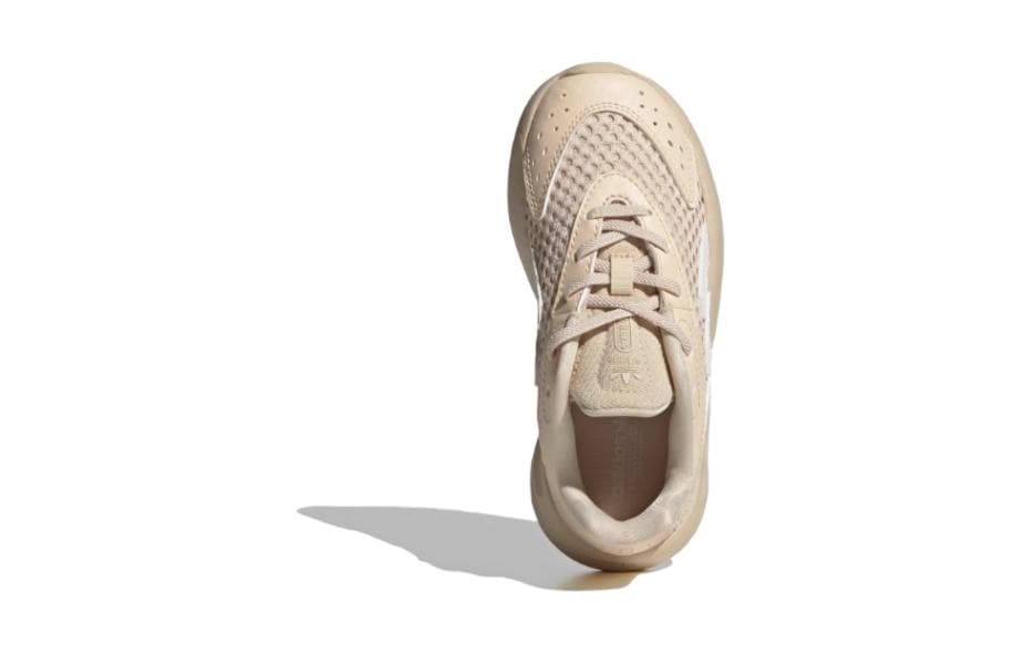 Кроссовки Adidas Originals Ozelia El Abrasion Resistant Детские повседневные туфли Коричневый Детский - изображение 5