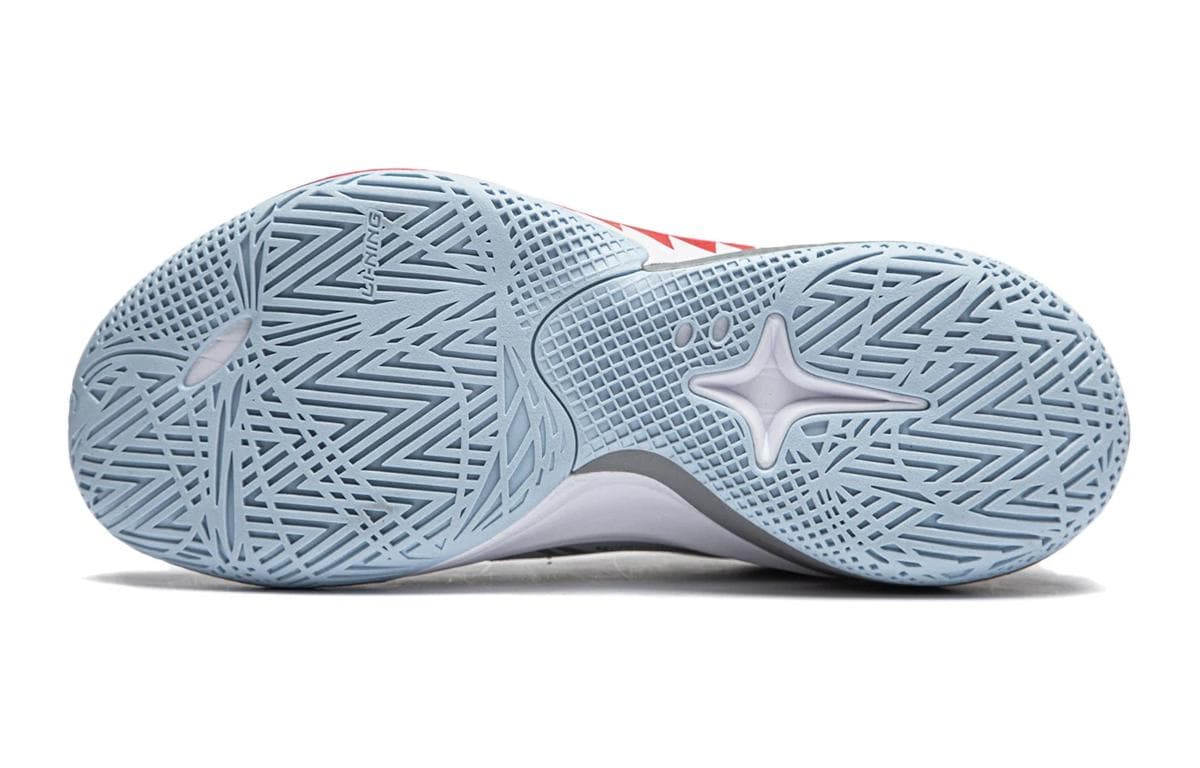 Кроссовки для баскетбола Li-Ning YOUNG Детский Сонический 12 LIGHT FOAM ULTRA Ткань Шнуровка Лоу-топы Баскетбольные Кроссовки Туманно-серый Подростковый - изображение 7