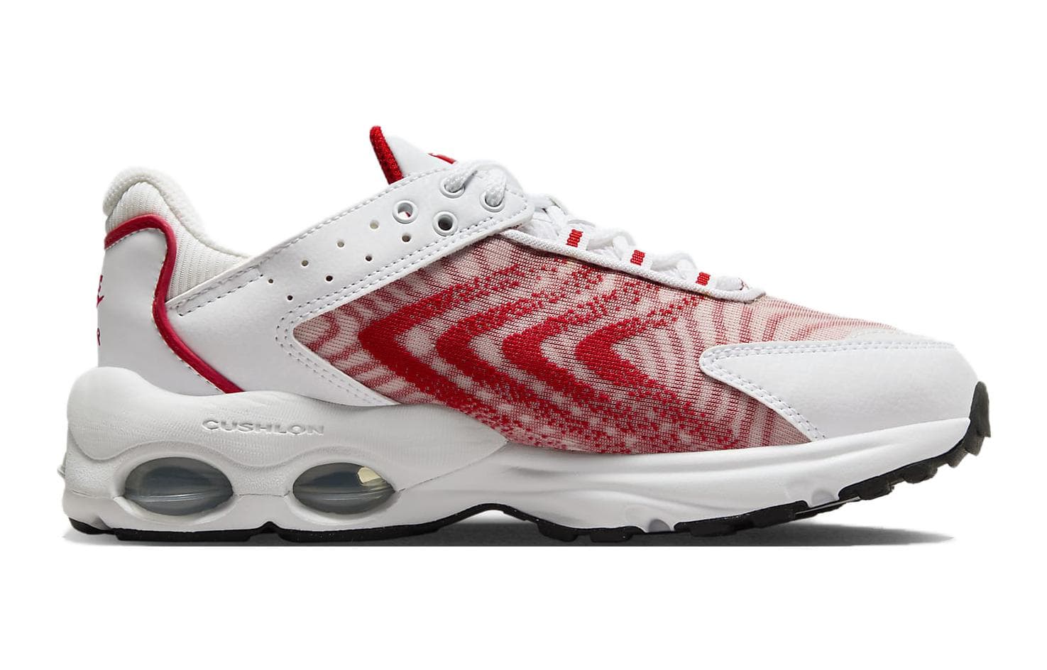 Кроссовки Nike Air Max TW Амортизация Устойчивая к истиранию Низкая Повседневная Обувь Белый Красный Унисекс - изображение 2