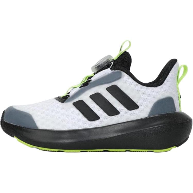 Кроссовки Adidas FORTARUN 3,0 Устойчивые к истиранию низкие детские беговые кроссовки Белый Черный Детский - изображение 1