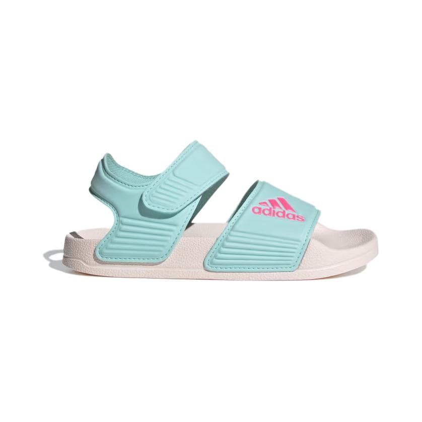 Сандалии Сандалии adidas Adilette противоскользящие устойчивые к истиранию детские белые и синие для детей 3-7 лет - изображение 2