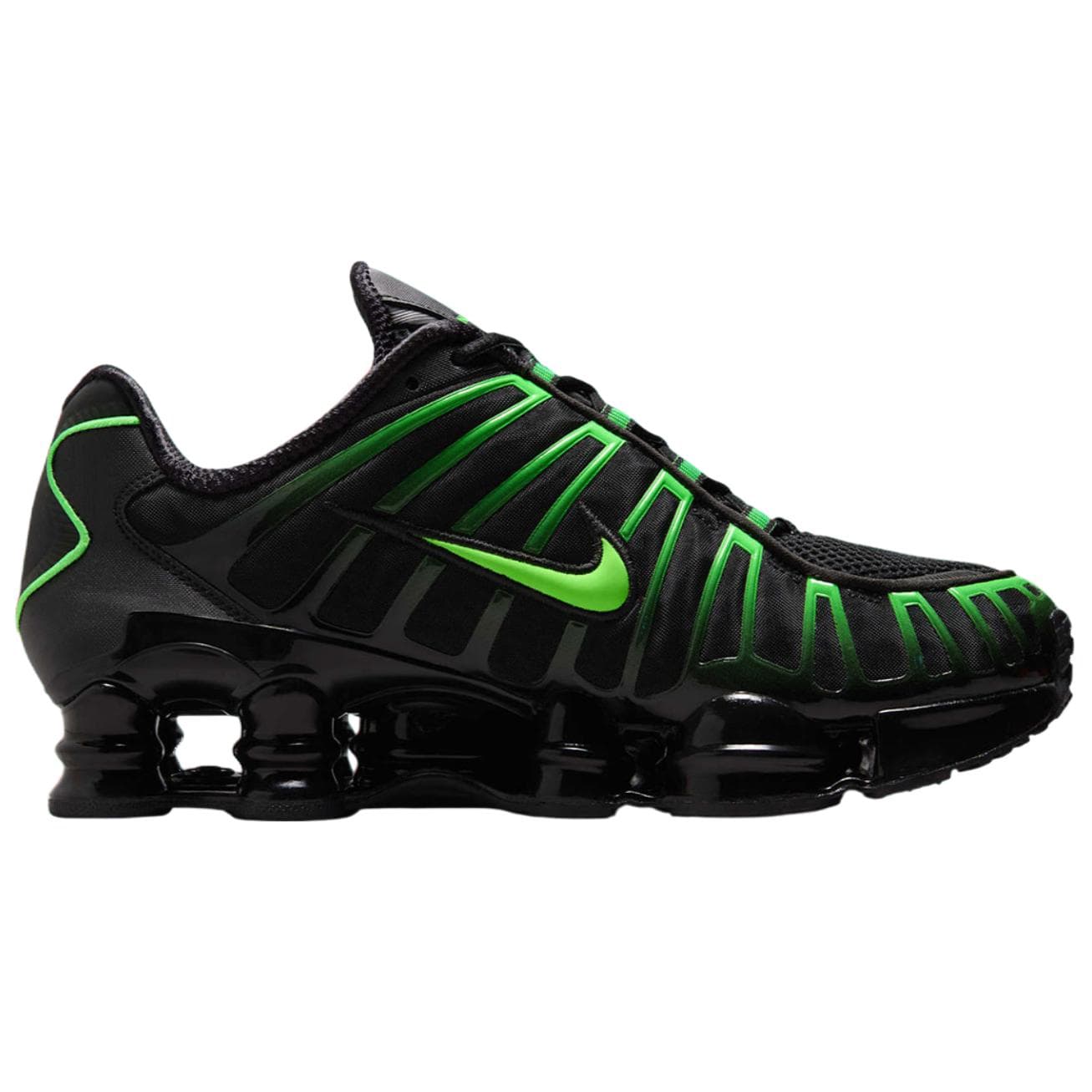 Кроссовки NIKE Shox TL Series Дышащий Low Топ Повседневная обувь Унисекс Черно-зеленый - изображение 2