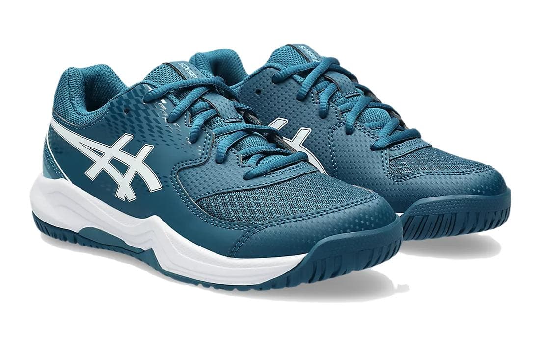 Кроссовки ASICS Гель Dedicate 8 Спортивный Анти-КИК Износостойкий Анти-КИК и Износостойкий Низкий Топ Детская Беговая Обувь - изображение 3