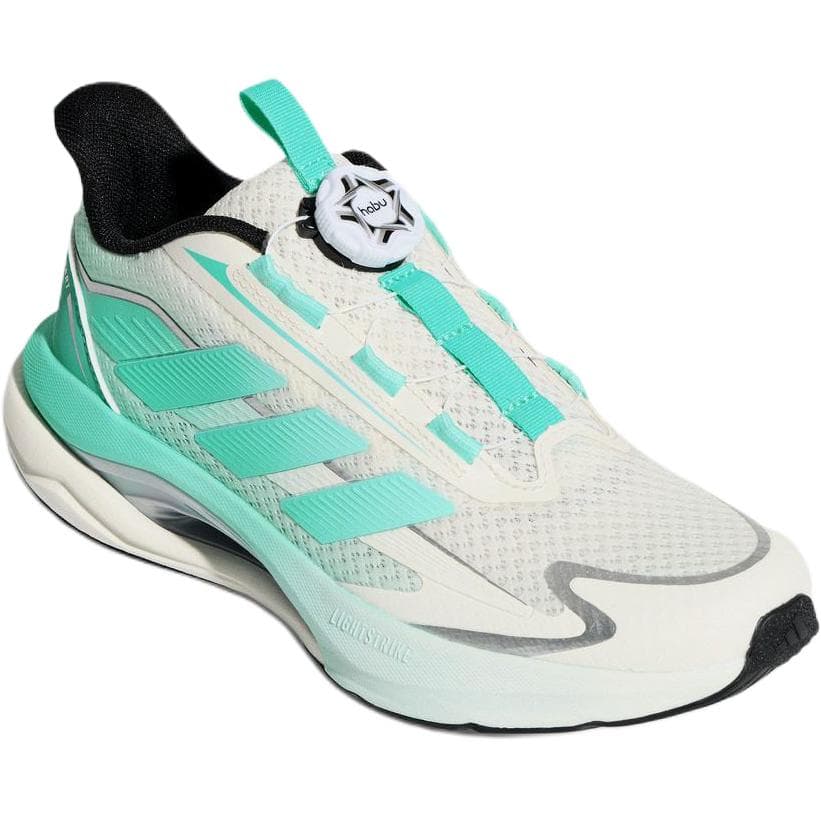 Кроссовки Adidas Lightdart Habu Low Топ Детская Беговая Обувь Бежевый Белый Зеленый Малыш - изображение 3