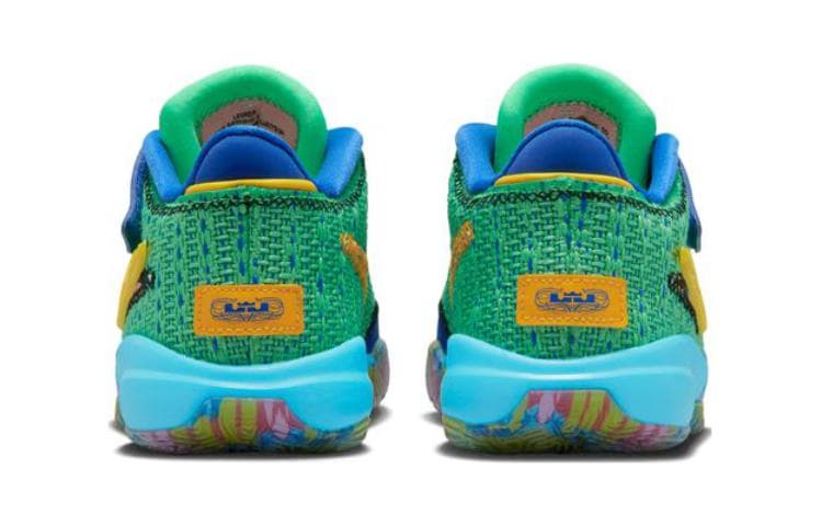 Кроссовки для баскетбола Nike LeBron 20 Удобные Износостойкие Низкие Детские Баскетбольные Кроссовки Зеленые - изображение 4
