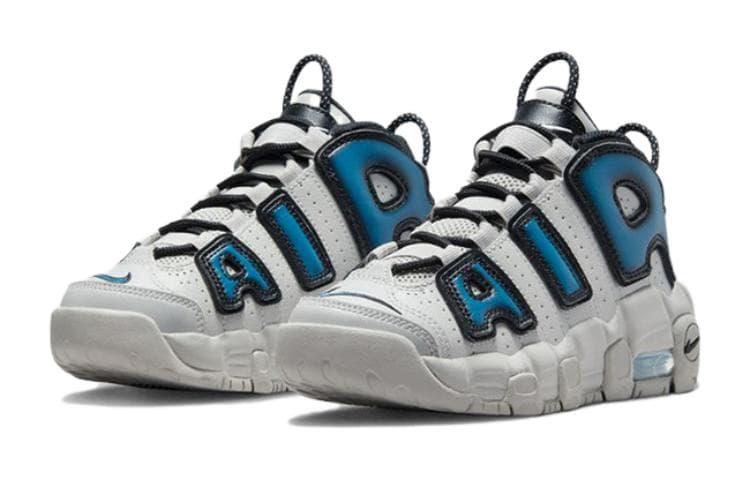 Кроссовки для баскетбола Nike Air More Uptempo Удобные Противоскользящие Устойчивые к истиранию Низкие Баскетбольные Кроссовки Белые Детские - изображение 3