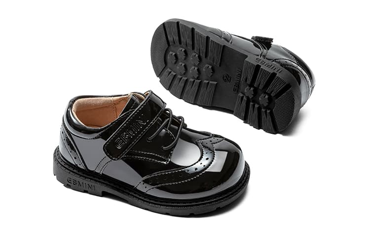 EBMINI Детская кожаная обувь Low Top Черный Для дошкольников - изображение 4