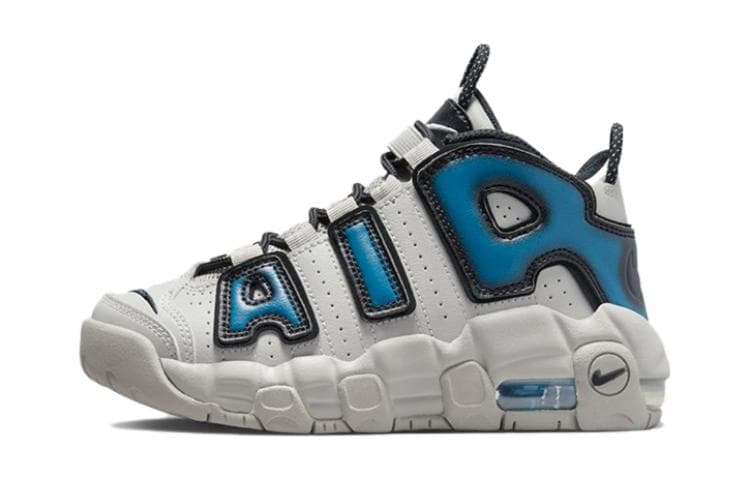 Кроссовки для баскетбола Nike Air More Uptempo Удобные Противоскользящие Устойчивые к истиранию Низкие Баскетбольные Кроссовки Белые Детские - изображение 1