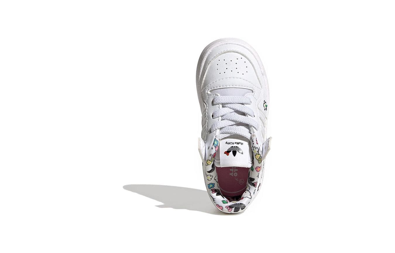 Кроссовки Adidas Originals FORUM Удобная Низкая Обувь для Малышей Белая для Новорожденных и Малышей - изображение 5