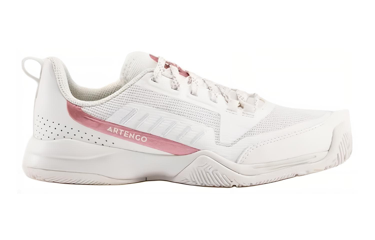 DECATHLON Амортизация устойчивость к истиранию низкий топ детские тренировочные кроссовки белый и красный для детей - изображение 2