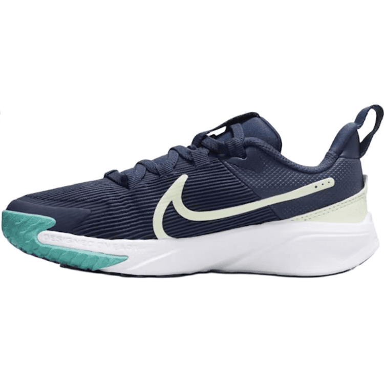 Кроссовки NIKE Star Runner 4 Low Топ Беговые кроссовки Морской синий Детский - изображение 1